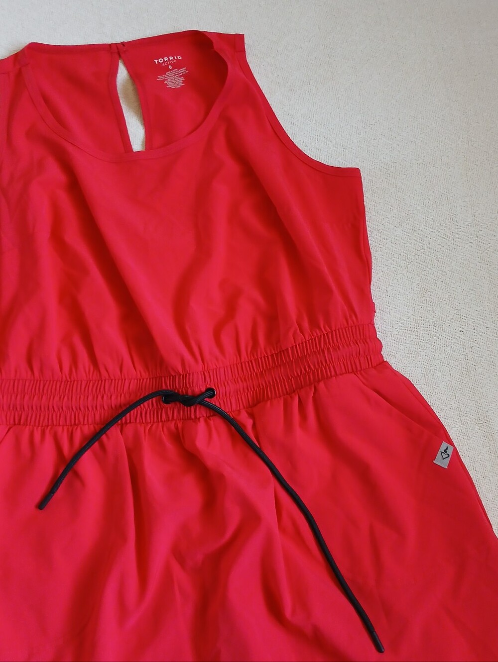 torrid ♡ mini 2fer active dress stretch woven with active shorts - Picture 2 of 9